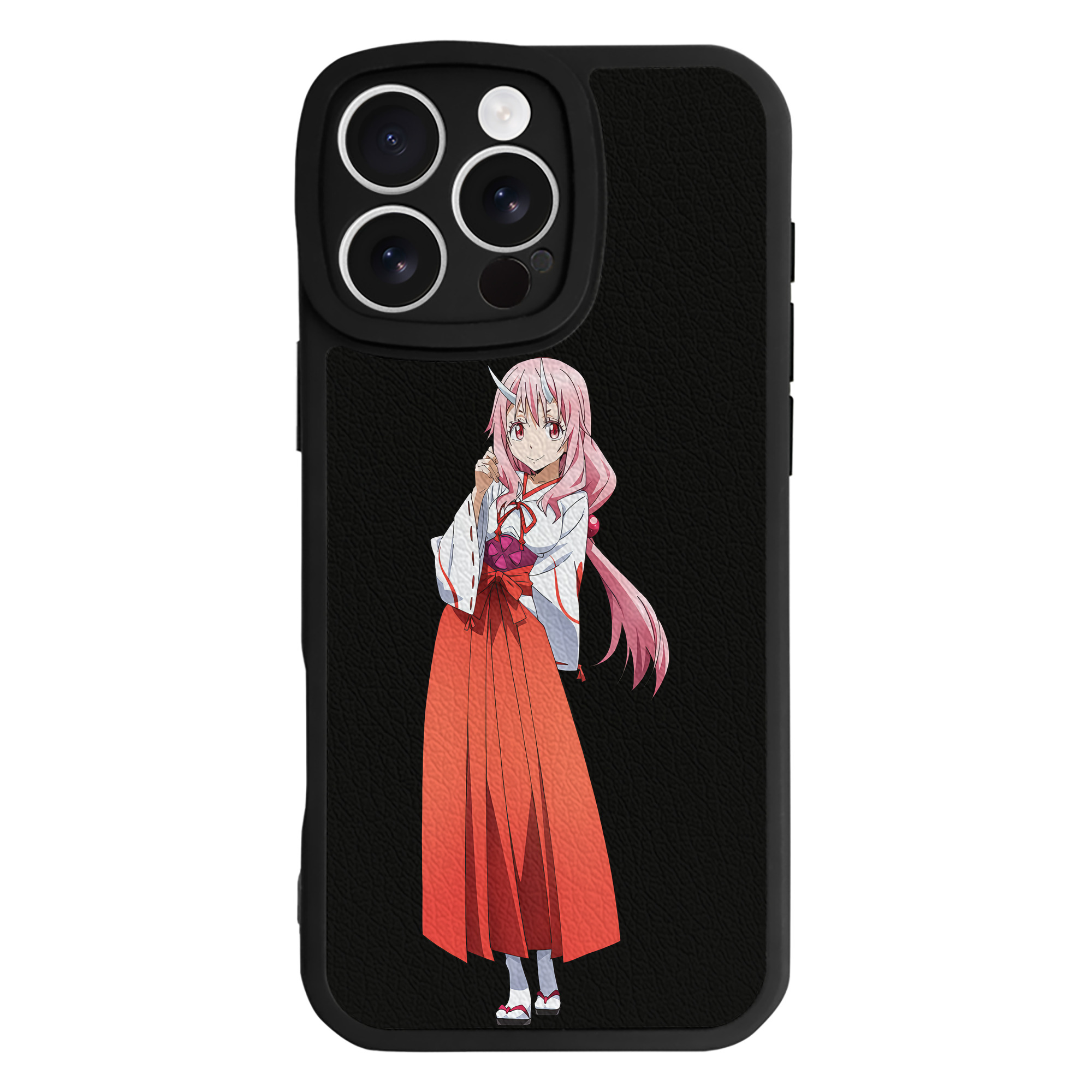 （画像用） 転スラ Regarding Reincarnated to Slime 【iPhone 16シリーズ対応】シリコンスマホケース（レザー調） 材質：シリコン